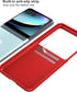 Foluu Slim Fit Case for Motorola Razr Plus 2023, Red Matte PC Cover + 1 Pack Soft TPU & Built-in Screen Protectors.