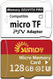 Sunloy SD2Vita 6.0 PS Vita Memory Card Adapter with 128GB Micro SD Card,
