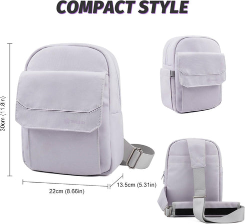 Backpack TULLIO Camera Bag Crossboy Camera Sling Chest Bag Waterproof for DSLR SLR Mirrorless Camera Waterproof