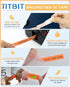 TITBIT Compatible Orange Label Tape Replacement for Brother P Touch TZ Tape 12mm, Laminated Black on Fluorescent Orange