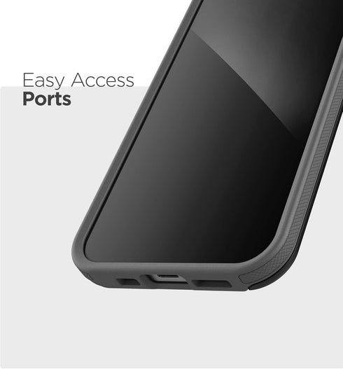 ENCASED Protective Wallet Case for iPhone 12 Pro Max with Card Holder, Black