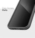 ENCASED Protective Wallet Case for iPhone 12 Pro Max with Card Holder, Black