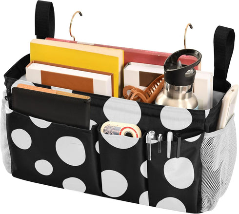 Amooorous Bedside Table Caddy Table Cabinet Storage Organizer for College Dorm Rooms Essentials, Hospital Bed
