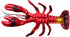 (11") (6) Realistic Red Maine Lobster Plastic Prop Toy Party Decoration Fish Net Sea Ocean