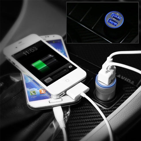 Sicodo 3.4A Car Charger, 2 Pack USB Smart Port Compatible with iPhone 16 15 14 13 12 SE 11 X Pro
