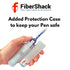 1.25mm LC Fiber Cleaner Pen, 800+ Single Click Cleaner, Optical Connector Cleaner with Damage Protection Case