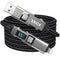 4 in 1 USB C Cable with Wattage Display, 65W Round Nylon