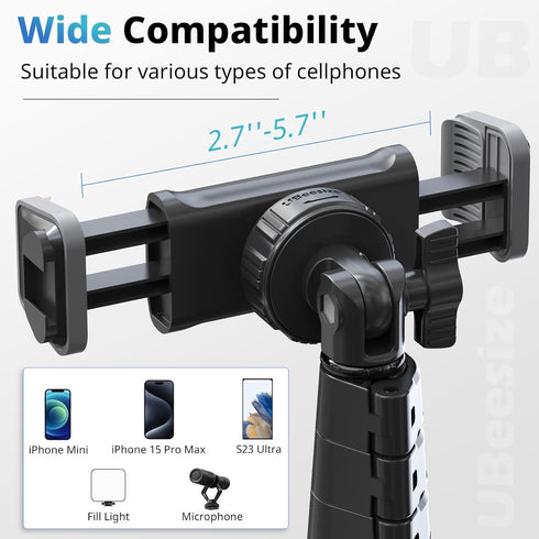 UBeesize 72" Phone Tripod & Selfie Stick, Camera Tripod Stand with Wireless Remote, Compatible with iPhone/Android