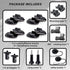 Universal Helmet Adhesive Sticky Mount for Action Cameras, Includes 4 Curved/Flat Mounts, Compatible with Insta360,