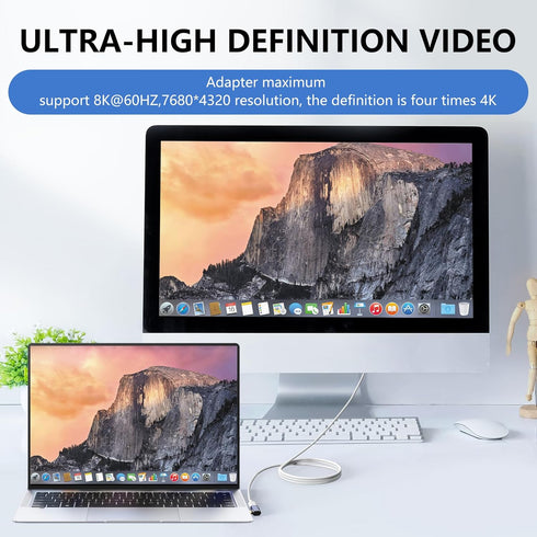 ELUTENG 90 Degree USB C Adapter 3 Pack, Right Angle USB Type C Male to Female 8K@60Hz Connector