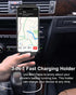 Cigarette Lighter Car Phone Mount with Dual USB Charger, Fast Charging Holder for iPhone 15 Pro Max, Samsung Galaxy