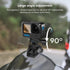 REYGEAK GoPro Motorcycle Windshield Clip, Aluminum Alloy Camera Clamp Mount for Hero 12 11 10 9 8