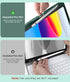 Hamile Keyboard Case for iPad 10th Generation 10.9 Inch - 7 Colors Backlit Wireless Detachable Folio Keyboard Cover