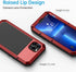 Lanhiem Metal Case for iPhone 13 Pro Max, Heavy Duty Shockproof Tough Rugged Case with Glass Screen Protector