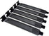 5pcs Black Hard Steel PCI Slot Cover Dust Filter Blanking Plate with Screw