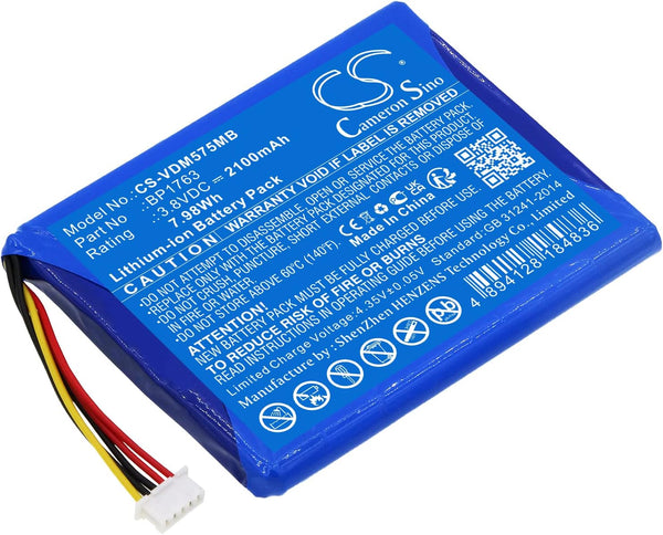 BP1763 Battery 2100mAh Replacement for V-Tech RM5754HD HD Smart WiFi Video Baby Monitor (3.8V)
