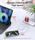 40W USB C Wall Charger, 2-Pack Super Fast Charging Block PD+QC 4 Port Charger Cube for iPad, iPhone, Switch, Smart