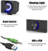 Smalody Small Computer Speakers for Desktop Gaming Monitor, Wired USB Powered Mini Soundbar with Cool LED Light