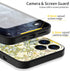 Berkin Arts Compatible with iPhone 11 Pro Case, Silicone Cover with Screen Protector, Floral Design
