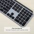 Silicone Keyboard Cover Skin for Logitech MX Keys/Craft Advanced Wireless Keyboard, Ultra Thin Protector Skin - Black