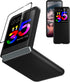 for Moto Razr Plus Case, Slim Hard PC Shockproof Case with Front Tempered Glass Screen Protector for Motorola Moto Razr