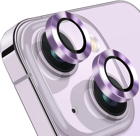Compatible with iPhone 14 and 14 Plus Camera Lens Protector - Anti-Scratch 9H Tempered Glass, 2 Pcs