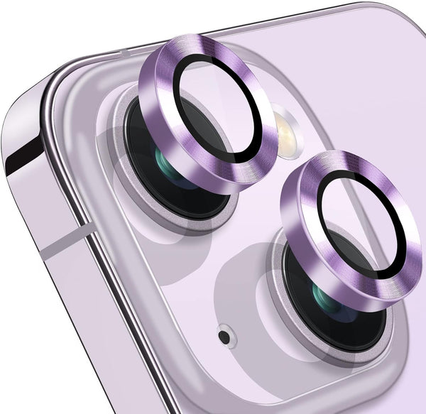 Compatible with iPhone 14 and 14 Plus Camera Lens Protector - Anti-Scratch 9H Tempered Glass, 2 Pcs