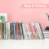 Vowcarol CD Holder - 2 Pack Clear Acrylic CD Organizers, Display Rack Holds 14 Standard CD Cases for Media Storage