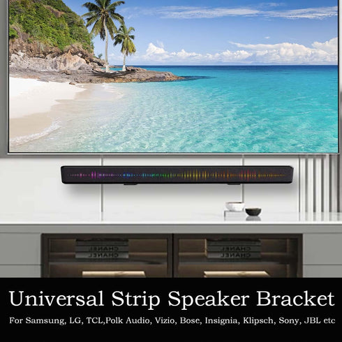 Agandax Dolby V01) Soundbar Wall Mount Bracket Universal Soundbar Mount Shelf Depth Adjustable for Bose, Samsung