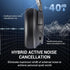 Hybrid Active Noise Cancelling Headphones with Microphone, ANC Wireless Over Ear Bluetooth, 60H HiFi Playtime