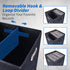 Sturdy Vinyl Record Storage Box - Black Album Storage Holds 50+ Single Records, LP Organizer Crate with Lid
