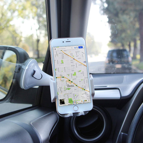 Cellet Windshield Car Phone Holder Mount - Dashboard Phone Holder for iPhones and Android Smartphones