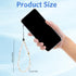 LXUEJIE 1 Pc Pearl Phone Charm, Beaded Phone Lanyard Kawaii Handmade Acrylic Wrist Strap For Phones Camera Keychain