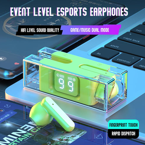 Bluetooth Headphones, Wireless Earbuds, 2024 New Version, 120H Playtime, IPX7 Waterproof Earphones, Digital Power