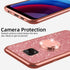 nancheng Glitter Luxury Case for Moto G Power 2021, Soft TPU Silicone with Kickstand, Rose Gold