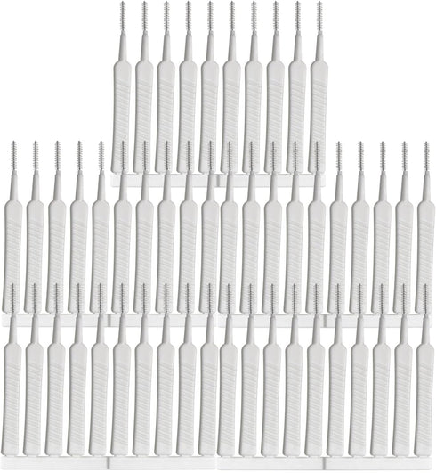 50pcs Multifunctional Mobile Phone Charging Port Cleaning Brush 65mm Dust Shower Hole Cleaning Mini Brush Bendable Mini Soft Round Brushes by MEETOOT