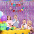 3 Pack Fringe Curtains, Tinsel Backdrop Party Decorations for Weddings, Birthdays, Christmas Events