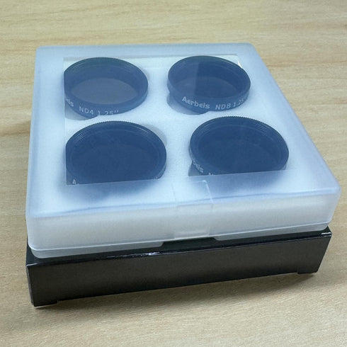 Telescope Neutral Density Filter Kits ND4 ND8 ND16 ND32, Reduces Moon Glare, 1.25" Eyepieces Accessory