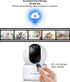 GALAYOU Indoor Security Camera 2K, 360 Degree WiFi Home Security Camera for Baby/Elder/Nanny with Night Vision