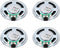 uxcell 4 Pcs 0.5W 16 Ohm Small Speakers Metal Shell Round Internal Micro