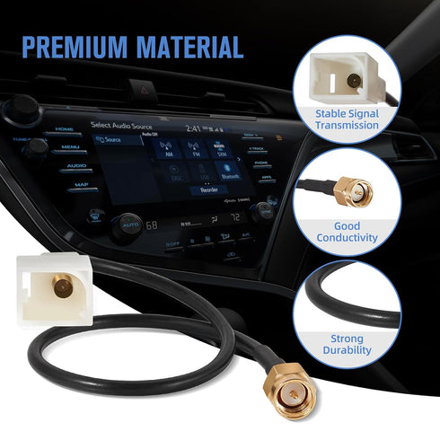 86860-0C010, 86860-0D020 Anina SMA Male Car GPS Navigation Antenna Adapter for Toyota Lexus Corolla Tacoma Tundra