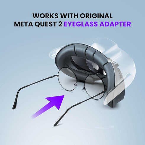 Alpatronix Cooling Facial Interface for Meta Oculus Quest 2, 2 Cooling Liquid Gel Soft Face Pads