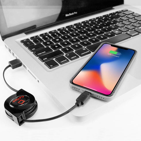 Retractable Lightning iPhone Cable, Charging Cord Compatible with Apple iPhone 14 Pro Max Plus Mini 13 12 11 Xs Xr X SE