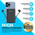 Slim Portable Charger 5000mAh - Compact Mini Small Power Bank Built-in Cable Cute Mobile Cell Phone External Battery Pack 5V 2.1A USB-C Compatible with iPhones 6/7/8/X/XS/XR/11/12/13/14 Airpods