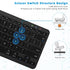 Bluetooth Keyboard, Ultra-Slim Wireless for iPad, Rechargeable Ergonomic Computer Keyboard for iOS, Android, Windows PC