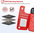 OT ONETOP 15 6.1 Inch ONETOP Compatible with Magsafe for iPhone Wallet Case with Card Holder, PU Leather Kickstand RFID
