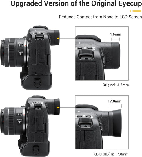 EOS R3 Eye Cup Eyecup, Extended Long Soft Eyecup for Canon R3 Mirrorless Camera, Comfortable for Eyeglass Wearers