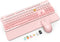 SABLUTE Wireless Keyboard and Mouse Combo, Magnetic Soft-Touch Wrist Rest, Round Keycaps, Full-Size