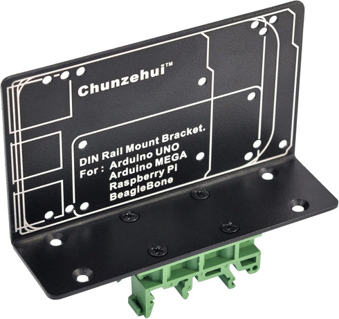 DIN Rail Mount Bracket for Raspberry Pi 1A+ 1B+ 2B 3B 4B Zero, UNO Mega-2560