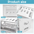 Wensdr Upgrade Router Shelf Storage, Networking Router Stand, Freestand & Wall Mounted Router Storage Box, Modem Cable